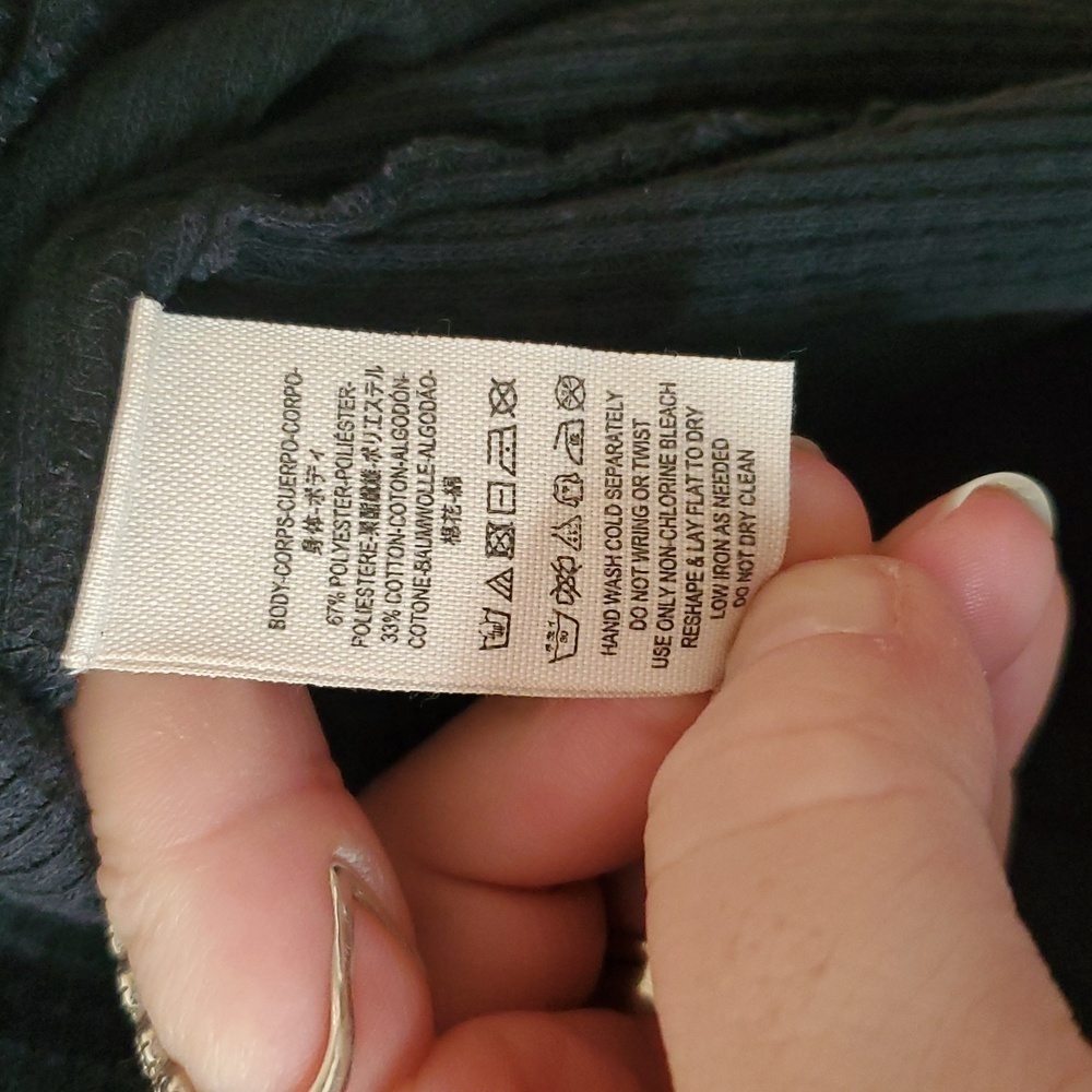 Bundle 2 Free People Basic Textured Longsleeve To… - image 5